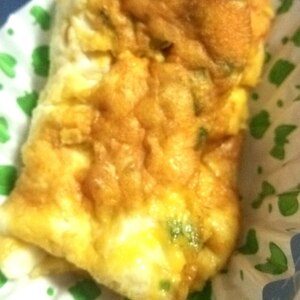 ネギとチーズの卵焼き